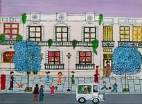 Jugando en la vereda