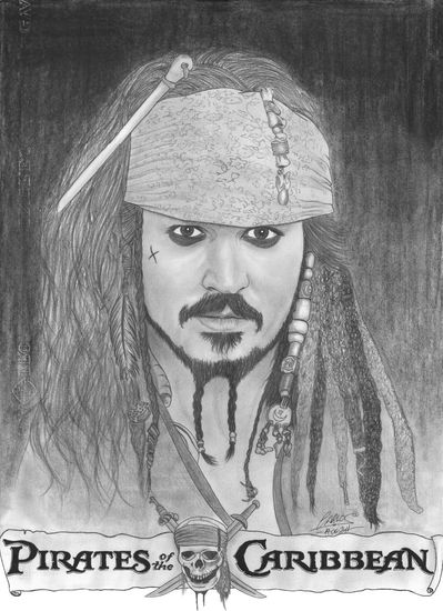 Jack Sparrow Oil Canvas Landscaping