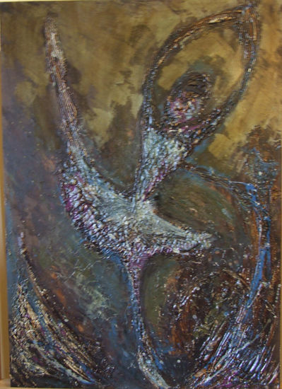 La bailarina Industrial Panel Figure Painting