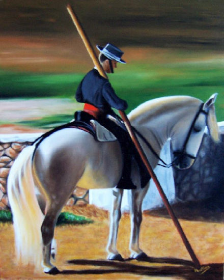 rejoneador Oil Canvas