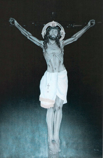 Cristo de Masquefa Oil Canvas Portrait