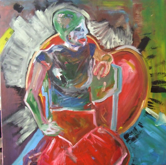 Esther, nere Bihotza Acrylic Canvas Figure Painting