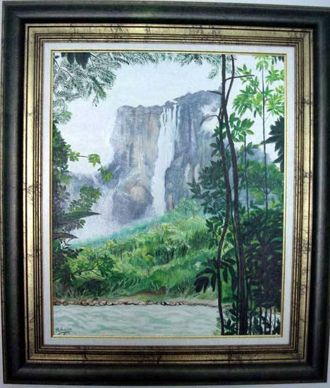 SALTO ANGEL Oil Canvas