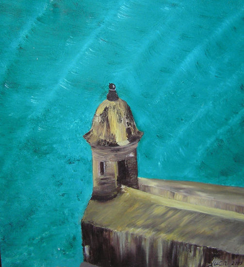 LA GARITA Oil Canvas Marine Painting