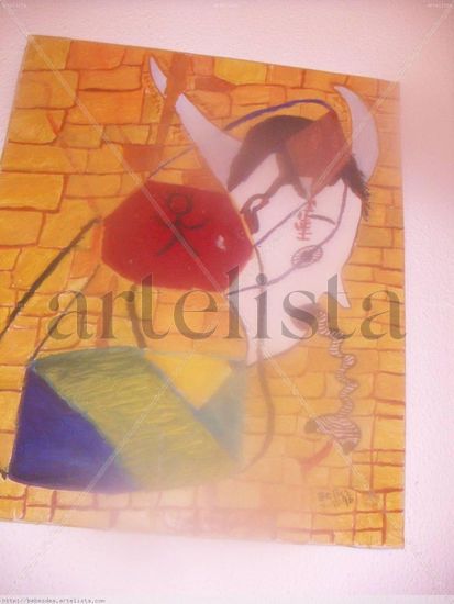 la bestia Oil Canvas Figure Painting