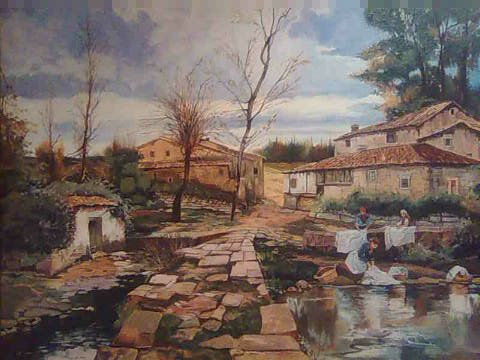 Aldea Oil Canvas Landscaping