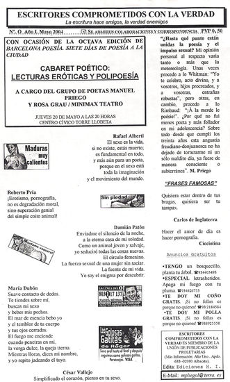 ESCRITORES COMPROMETIDOS CON LA VERDAD (La literatura hace amigos, la verdad enemigos). 