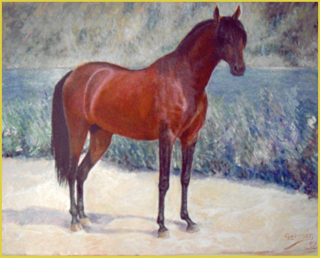 Caballo Oil Canvas Landscaping