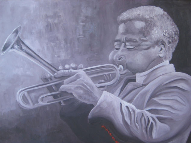 Dizzy Oil Canvas Portrait