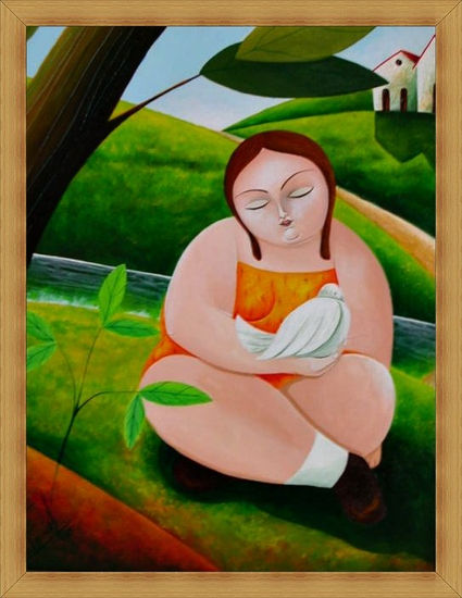 La Palomera Oil Canvas Figure Painting