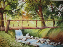 Puente sobre arroyo