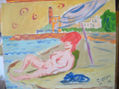 desnudo con torre, de Crespo