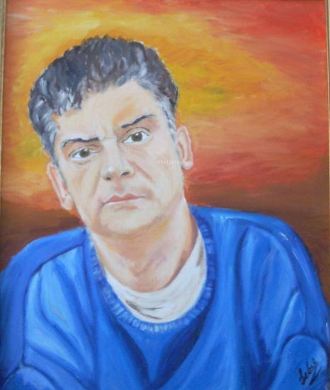 autorretrato Oil Panel Portrait