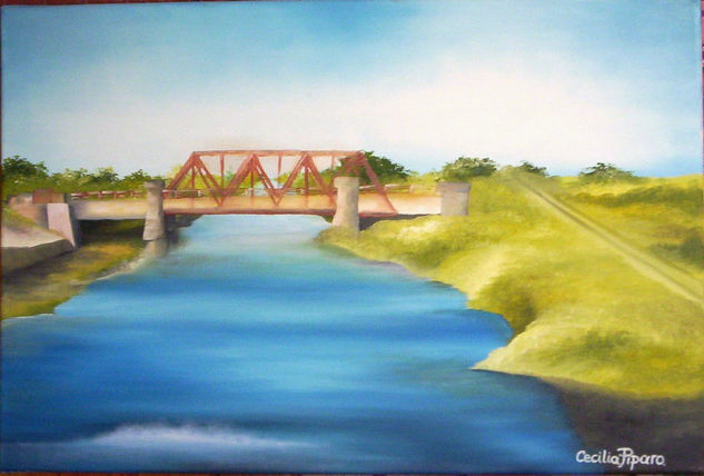 Aire de amigos Oil Canvas Landscaping