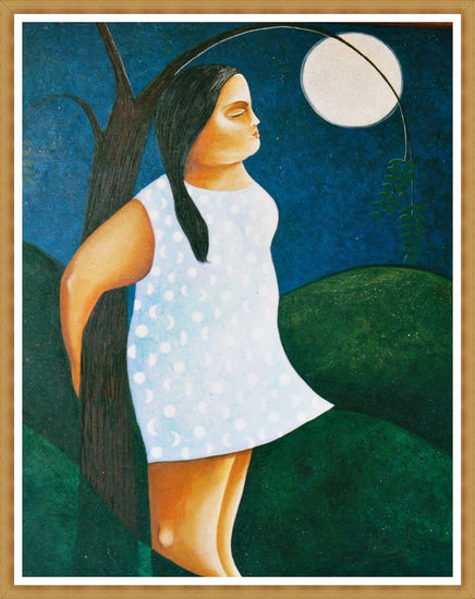 Luna Acrylic Canvas Figure Painting