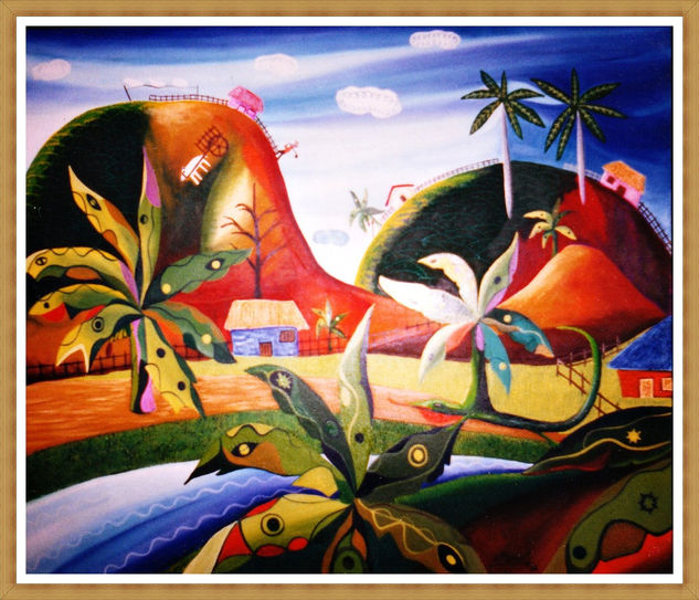 Paisaje Fantasia II Acrylic Canvas Landscaping