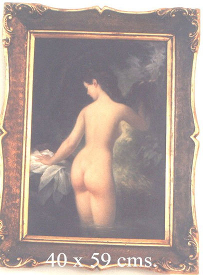 Bañandose Oil Canvas Nude Paintings