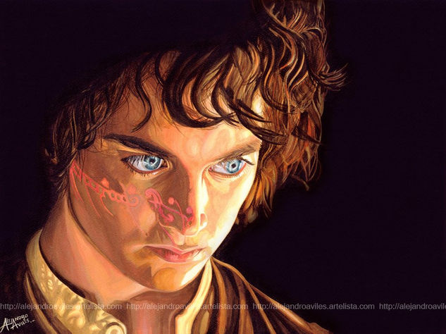 Frodo II Watercolour Paper Figure Painting