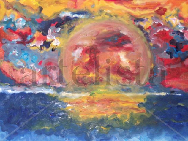 Amanecer en mi Oil Canvas Landscaping