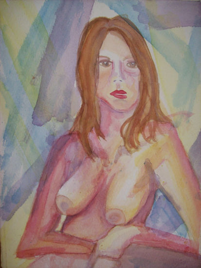 sin titulo Watercolour Paper Nude Paintings