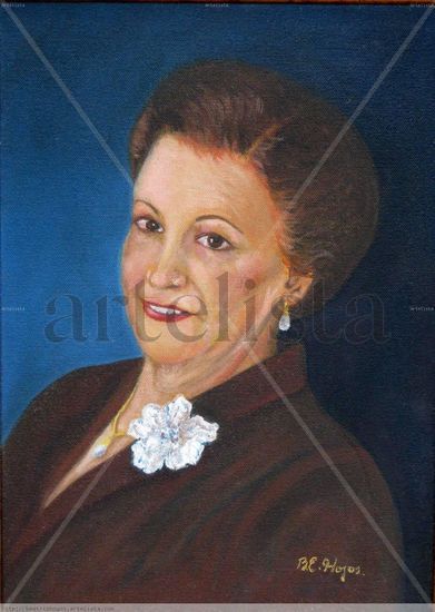 MI MADRE Óleo Lienzo Retrato