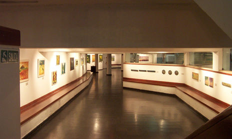 La obra en las salas de exposiciones