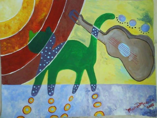 Cantando al sol Oil Canvas Landscaping