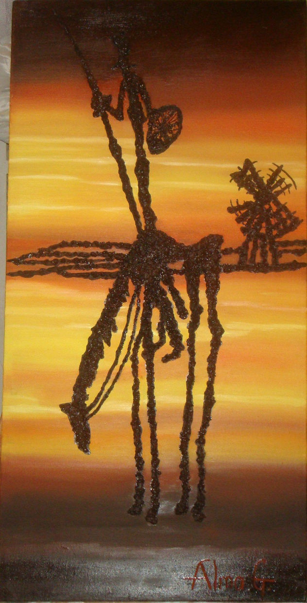 QUIJOTE EN ATARDECER
