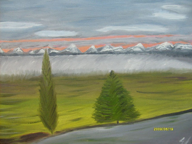 Silencio Nieve Oil Canvas Landscaping