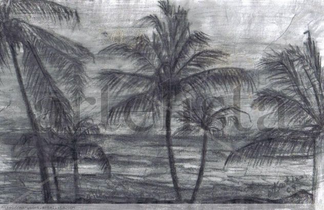 Natal-ventana de mar y palmeras