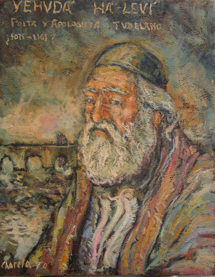 Yehuda Ha-Levi Oil Canvas Figure Painting