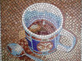 taza de tè, mosaicos