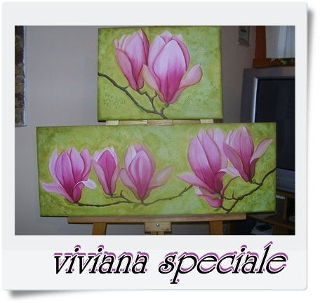 tripico  floral Acrylic Canvas Floral Painting