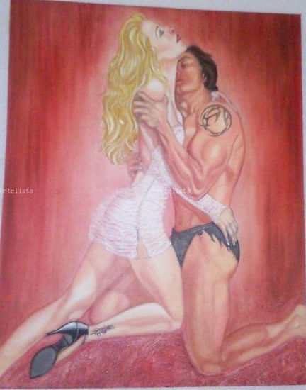 la pareja Oil Canvas Figure Painting