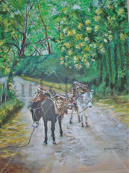 Burros Acrylic Canvas Landscaping