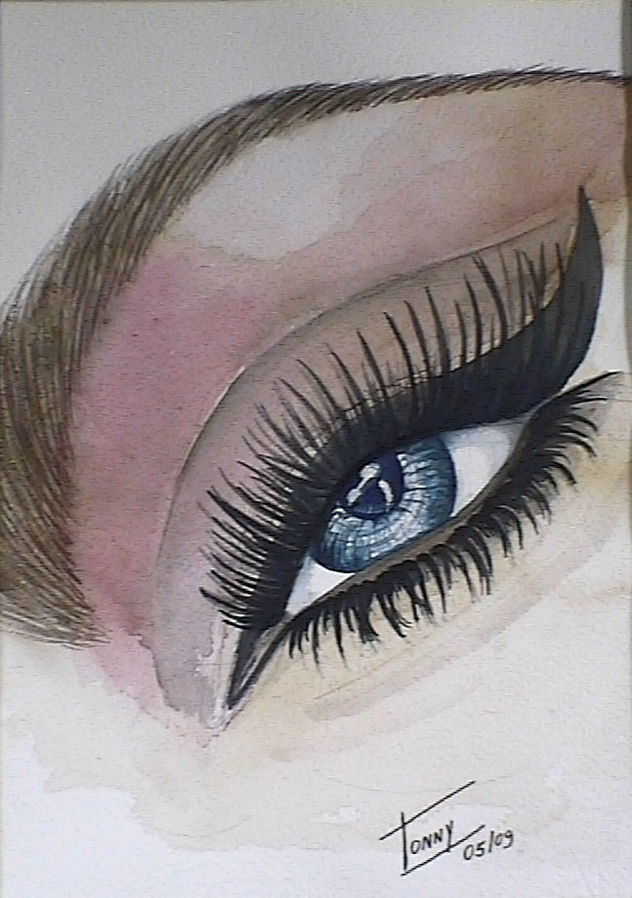 La mirada de mi bella genio