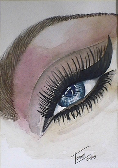 La mirada de mi bella genio Watercolour Paper Others