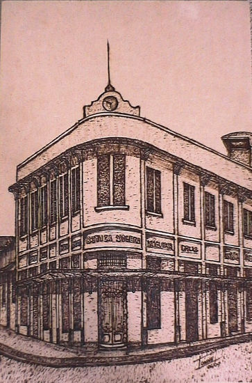 Botica Solera delcarada como edificio Patrimonial Monoprint