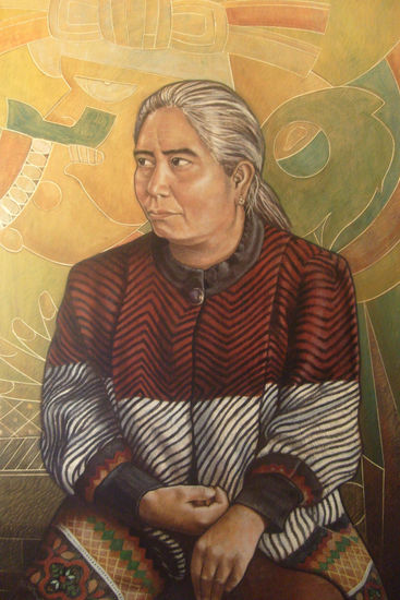 Madre y Tonacacihuatl (señora de nuestra carne) Otros Lienzo Retrato