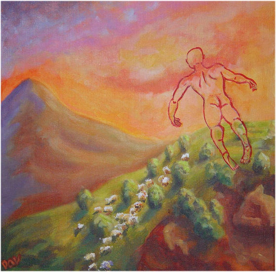 El Viaje del Viejo Trobador Acrylic Canvas