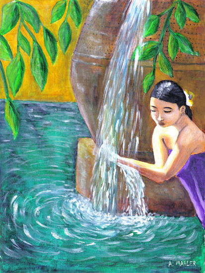 JARDÍN ASIÁTICO Oil Canvas Landscaping