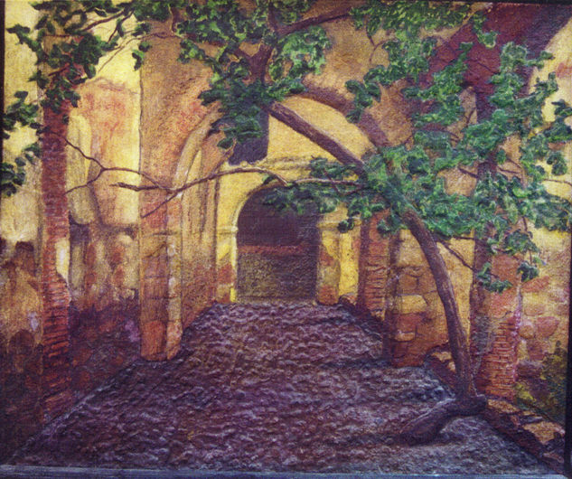 Pedro Coronel Mixed media Panel Landscaping