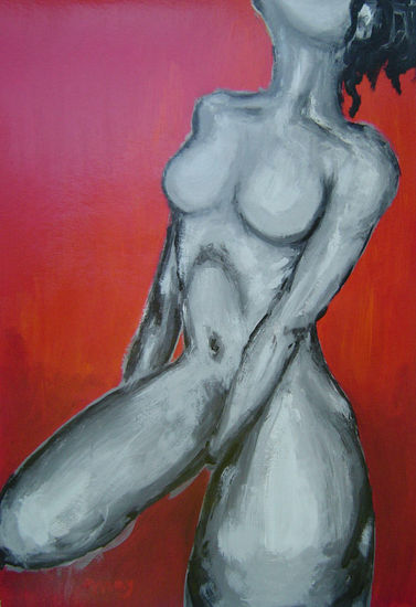 Mujer apasionada Acrylic Card Figure Painting