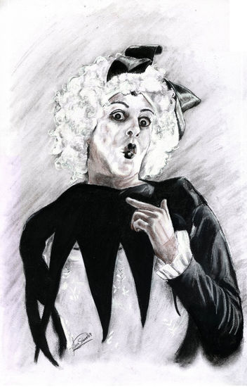 Puro teatro Pencil (Black) Paper Portrait