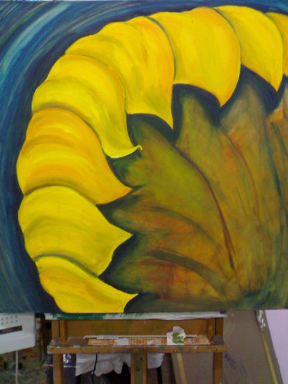 Rotando Oil Canvas Floral Painting