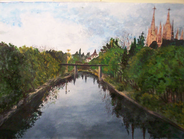 DESDE EL PUENTE Acrylic Paper Landscaping