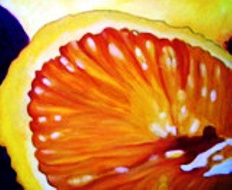 CORTE  DE NARANJA Oil Textile Still Life Paintings