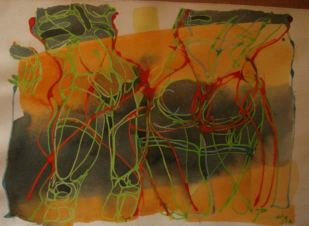 Jazz07 Watercolour Paper Figure Painting