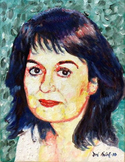 CARMEN BUSTAMANTE Óleo Lienzo Retrato