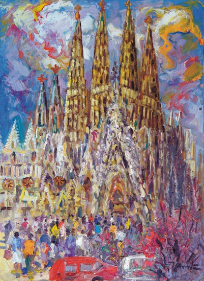 2816 - SAGRADA FAMILIA - GAUDI Oil Canvas Landscaping